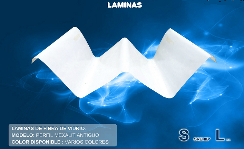 SUPER LAMINAS TAPATIAS LAMINA DE FIBRA DE VIDRIO MEXALIT ANTIGUO